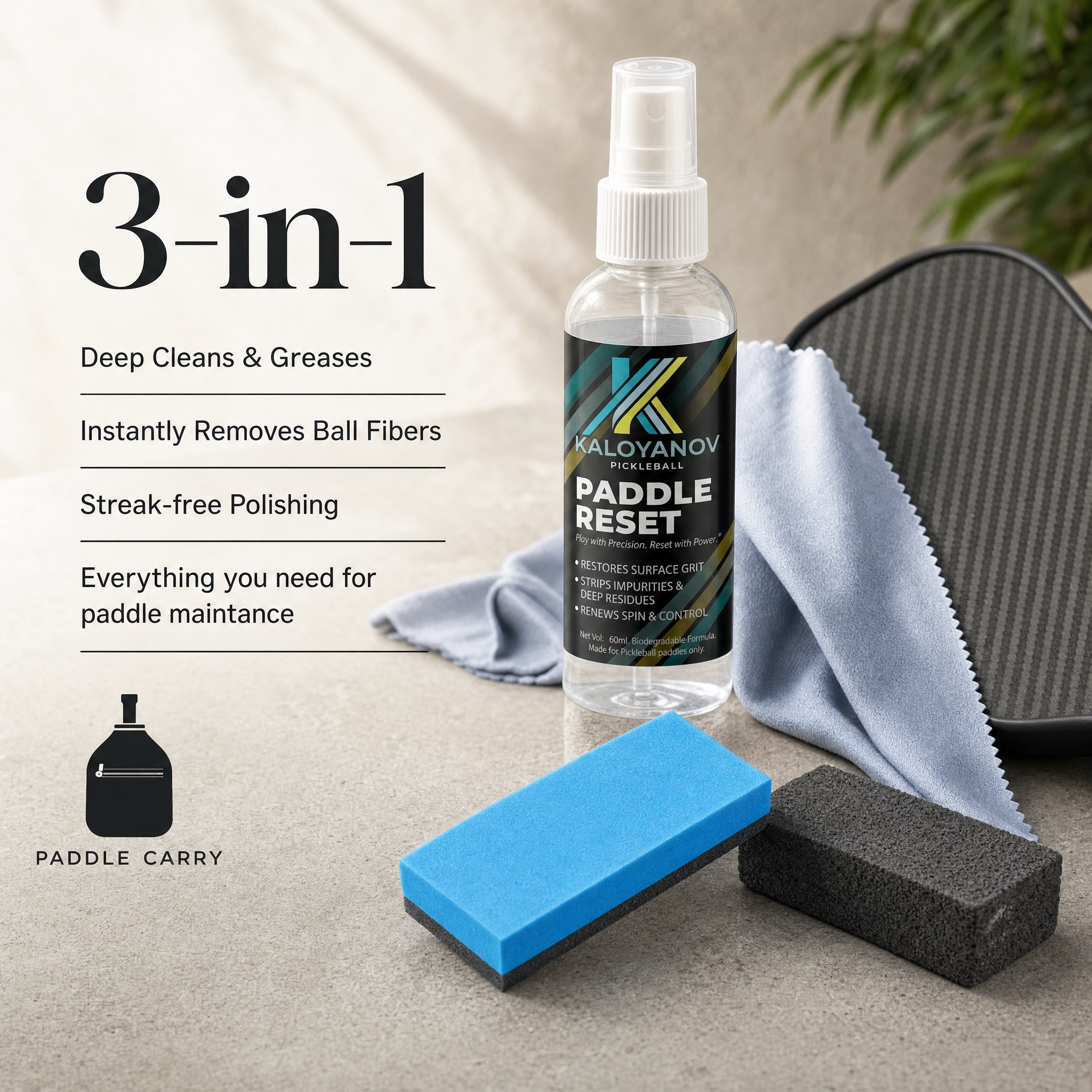 PaddleCarry Paddle Care Kit — 3-in-1 Cleaning System
